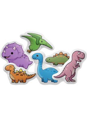 6-Piece Dinosaur Roar Kids Room Decor Set - Soft Throw Pillows for Nursery